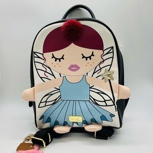 LUV BETSEY BALLERINA FAIRY BACKPACK WITH KEYCHAIN AND LUGGAGE TAG